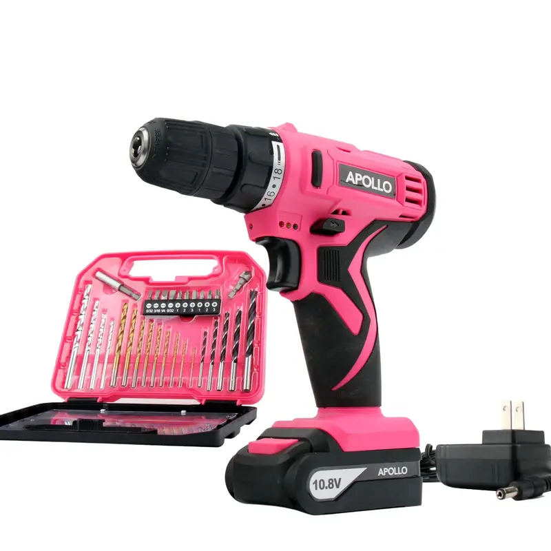 10.8V Pink Cordless Drill Driver with 30-Piece Bit & Accessory Set – DT4937P