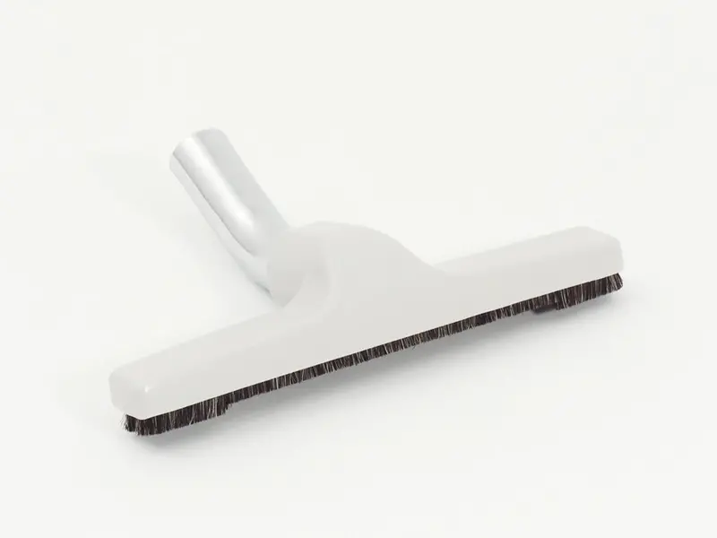 10-Inch Floor Brush with Metal Swivel Elbow – 1.25″ Diameter – Universal – Gray