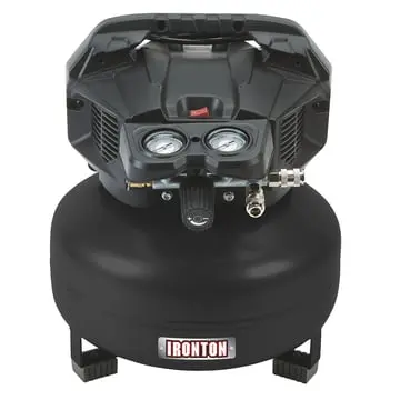 115067 Ironton Oil-Free Pancake Compressor — 1.5 HP, 6-Gallon, 2.6/3.6 CFM
