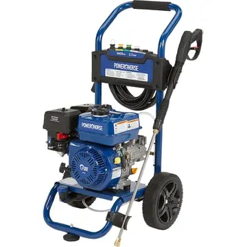 115176 Powerhorse Gas Cold Water Pressure Washer — 3400 PSI, 2.7 GPM