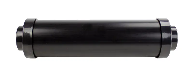 12-Inch Black Air Exhaust Silencer for Central Vacuum Systems
