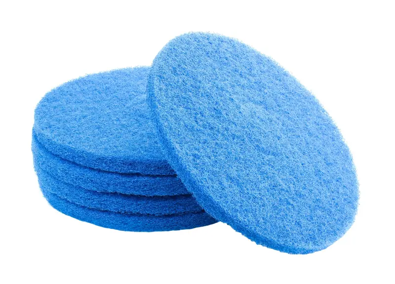12-Inch Blue Scrubbing Pads – Pack of 5 (Special Order)