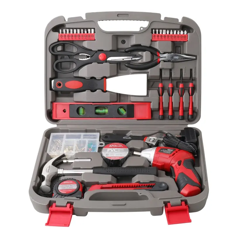 135-Piece Comprehensive Tool Set with Ergonomic Pivoting 3.6V Cordless Screwdriver – DT0773