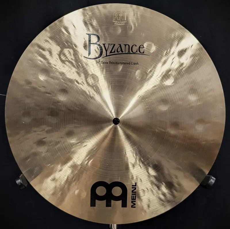 16-Inch Meinl Byzance Extra Thin Hammered Crash Cymbal