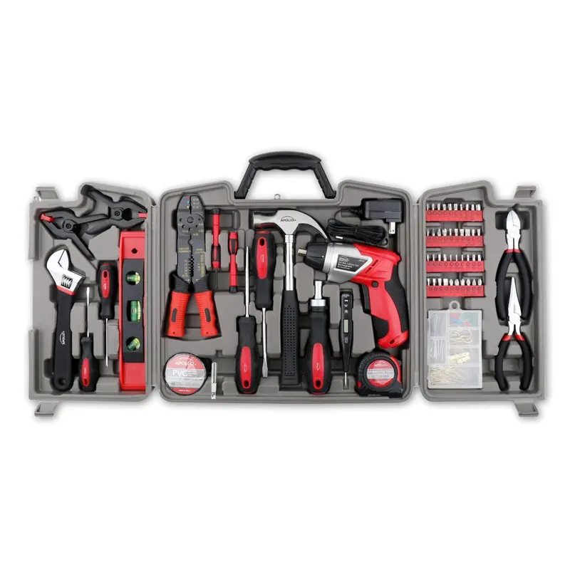 161-Piece Home Repair Tool Set with 3.6V Cordless Lithium-Ion Screwdriver – DT0739