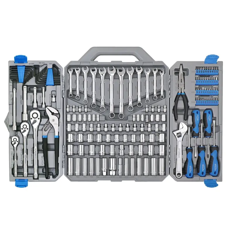 163-Piece Professional Mechanics Tool Kit – SAE & Metric – DT0002