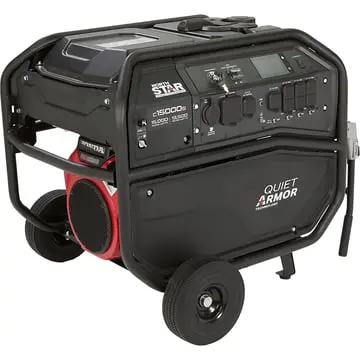 1654406 NorthStar Quiet Armor Commercial Generator — 15,000 Surge / 13,500 Rated Watts, Electric Start