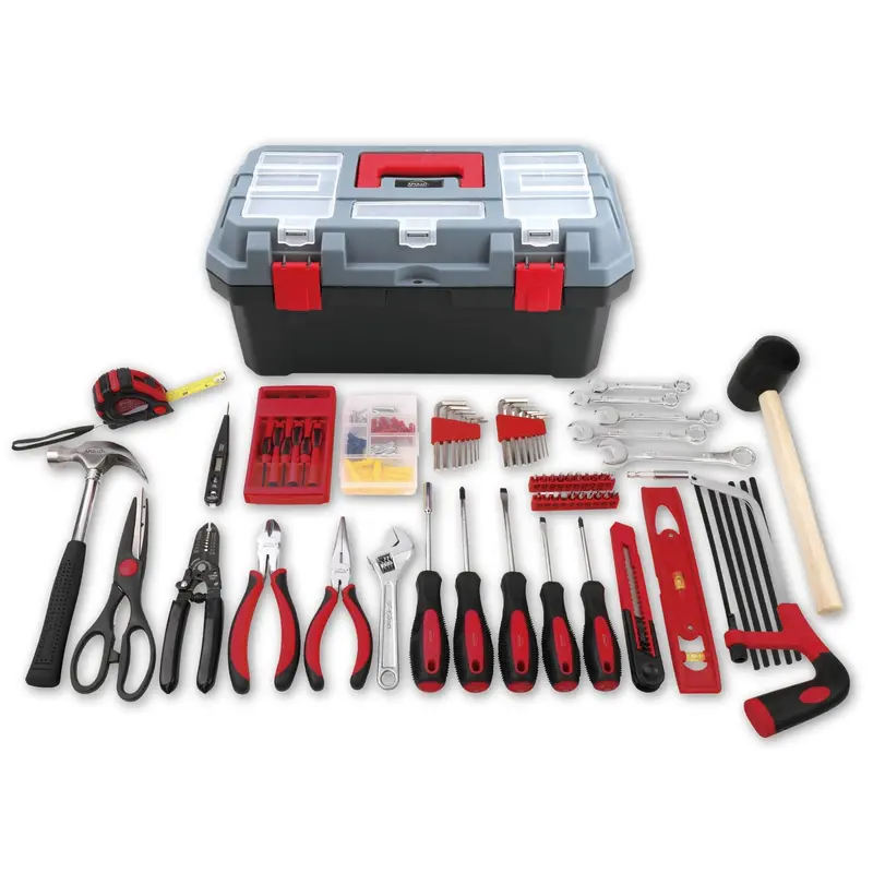 170-Piece Red Household Tool Kit in Upgraded Durable Toolbox – DT7103