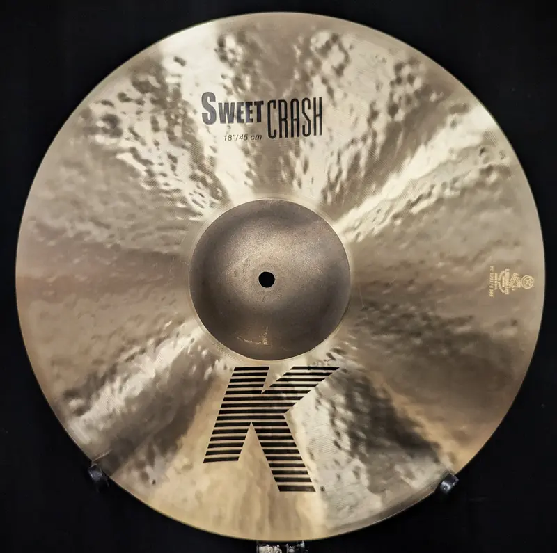 18-Inch K Custom Sweet Crash Cymbal – Warm, Explosive Tone
