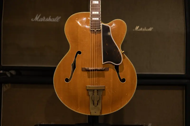 1949 Gibson L-5P Natural Finish Archtop Electric Guitar