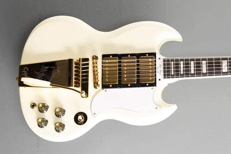1963 Gibson Les Paul SG Custom Reissue – Classic White with Maestro Vibrola