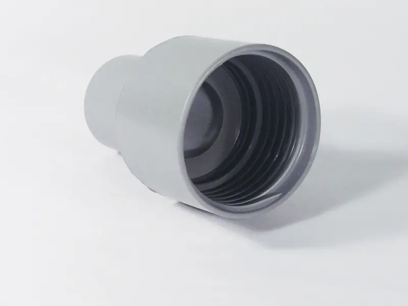 2″ Vacuum Hose End Cap with 1-1/4″ Fittings – Gray
