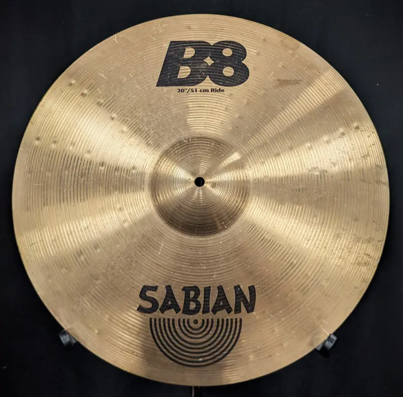 20-Inch B8 Bronze Ride Cymbal – Professional Grade