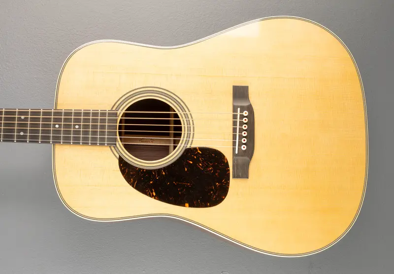 2025 Martin D-28 Acoustic Guitar – Left-Handed, Gloss Natural Finish