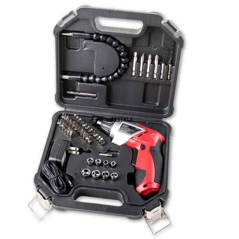 3.6V Lithium-Ion Cordless Screwdriver + 45-Piece Precision Accessory Set – DT4944