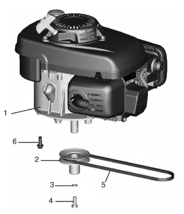 A100536 Engine Pulley for Southland and Powermate XB51Y.01.01 Models