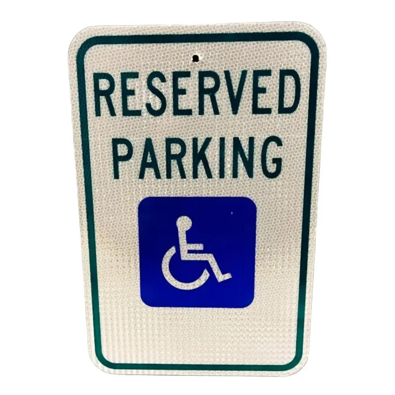 ADA Handicap Parking Sign – 12×18-Inch Compliant Metal Sign
