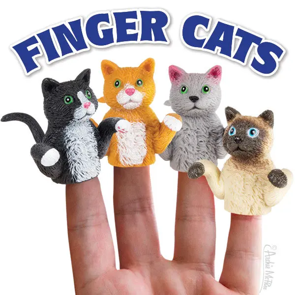 Adorable Cat Finger Puppets for Play