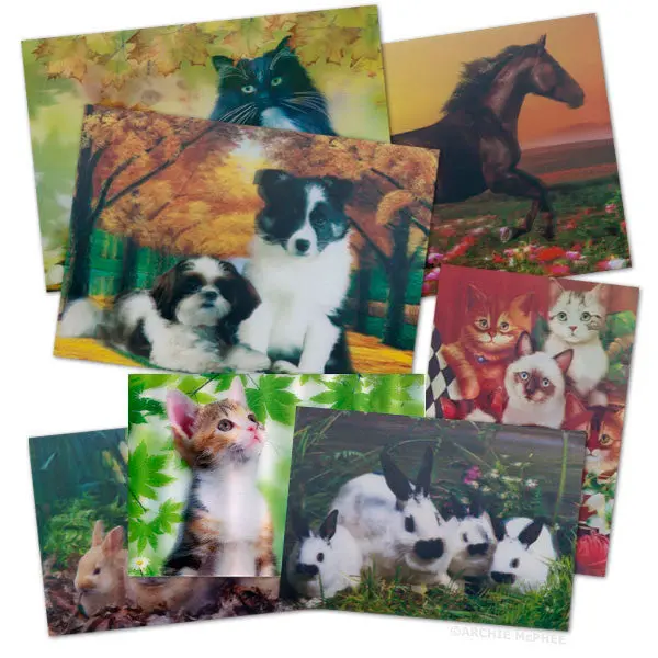 Adorable Lenticular Greeting Card Collection