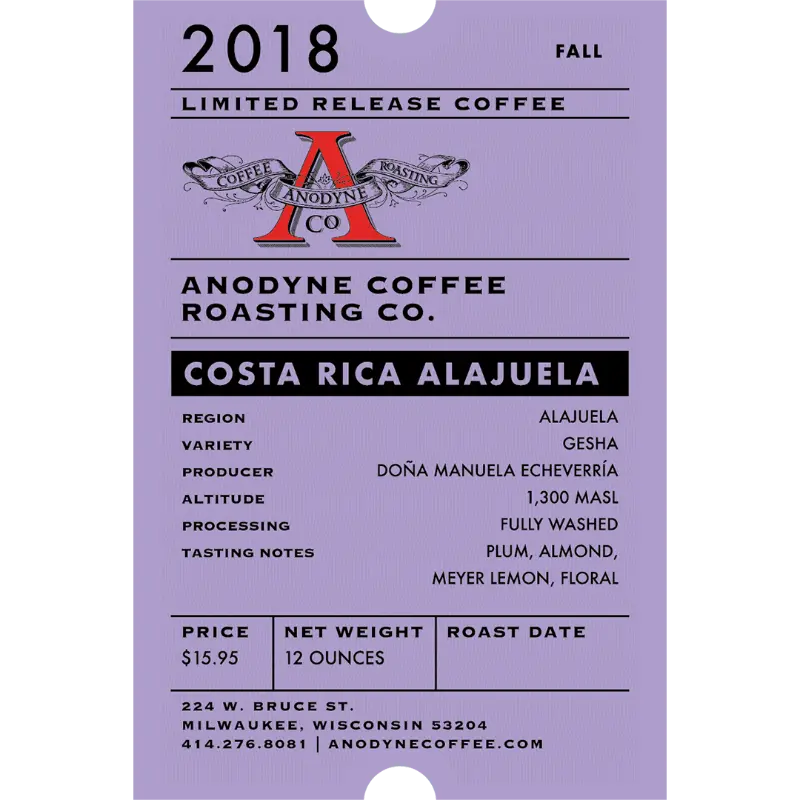 Alajuela Region Coffee Beans, Costa Rica