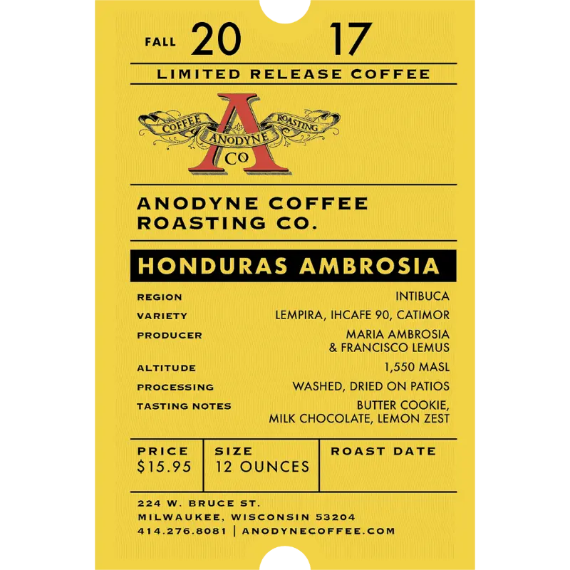 Ambrosia Specialty Coffee from Honduras