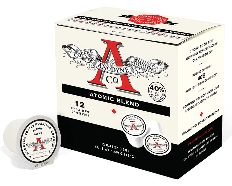 Atomic Single-Serve Coffee Pods – Compostable Capsules