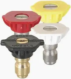 BE Equipment Spray Nozzle Kit – 0°, 15°, 40° + Soaper Tip (85.210.040H)