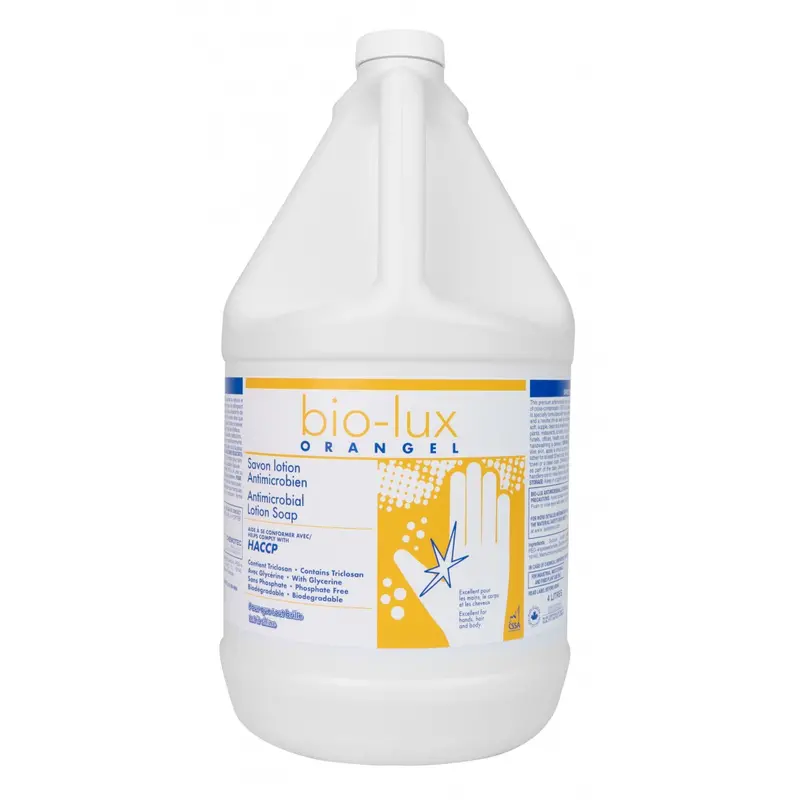 Bio-Lux Orangel Antimicrobial Hand Soap – 4 L Ready-to-Use Liquid Sanitizer (DIN-Approved Disinfectant)