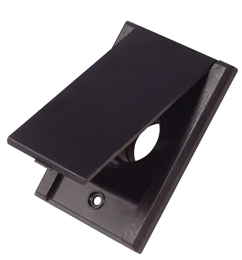 Black Wall-Mounted Central Vacuum Inlet – Hayden 775590BLK