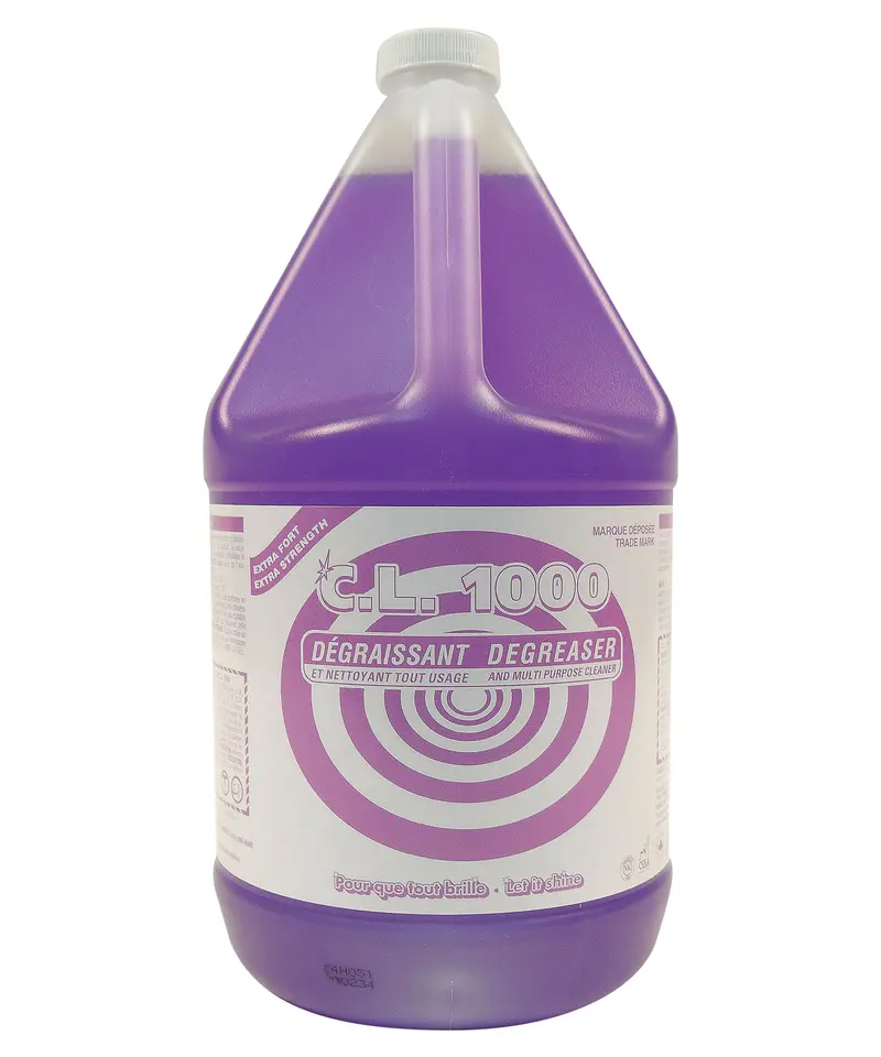 C.L. 1000 CLXF-GN4 Heavy-Duty Concentrated Degreaser & All-Purpose Cleaner – 4 L (1.06 gal)
