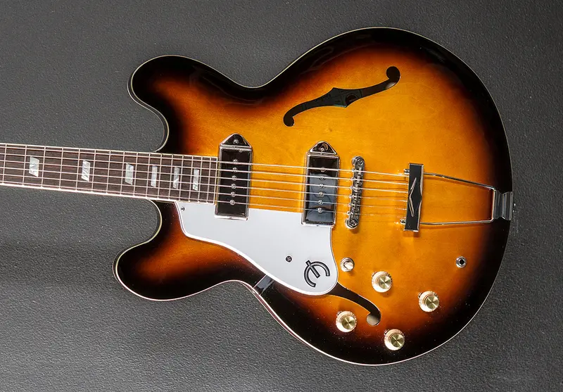 Casino Left-Handed Electric Guitar – Vintage Sunburst