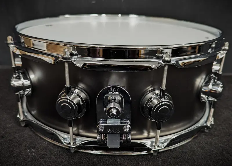 Collector’s Series Satin Black Over Brass Snare Drum