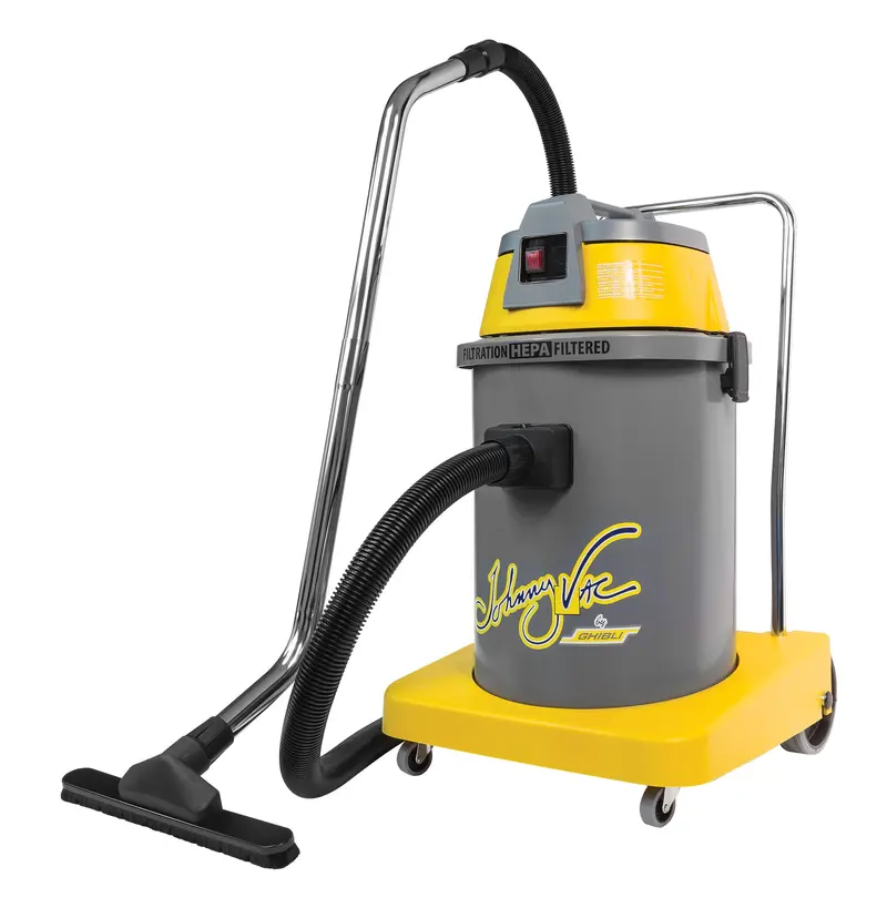 Commercial HEPA-Certified Vacuum Cleaner – 30-Liter Capacity – 10-Foot Metal Hose – Includes Brushes & Accessories – Ghibli