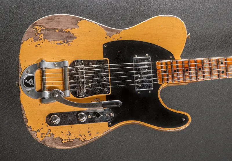CUNIFE Heavy Relic Blackguard Telecaster with Bigsby Vibrato