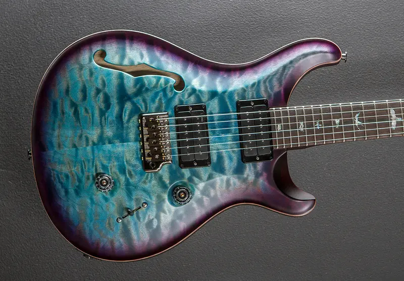 Custom 24 Semi-Hollow Limited Edition – Aquableux Purple Burst with Korina Body