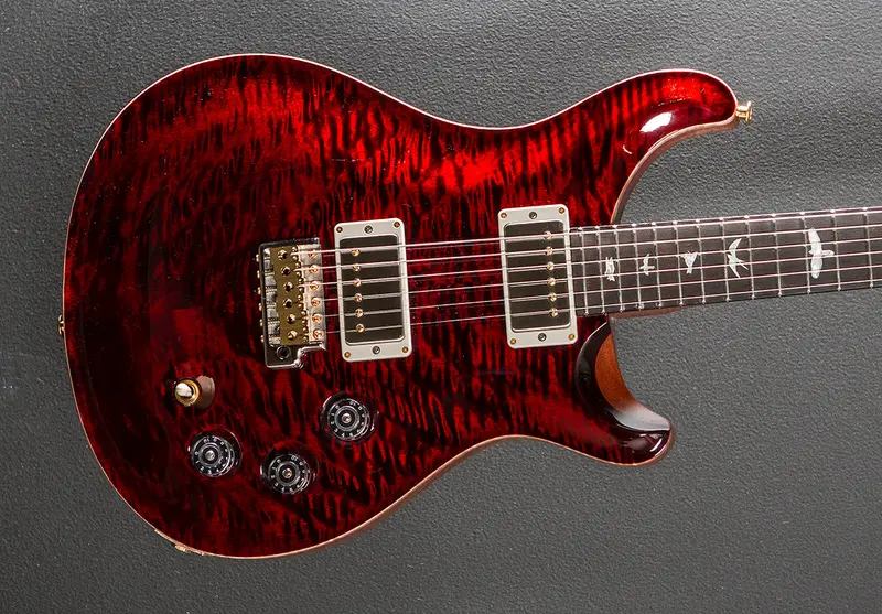 David Grissom Tremolo DGT Wood Library Limited Edition Red Tiger with Brazilian Rosewood