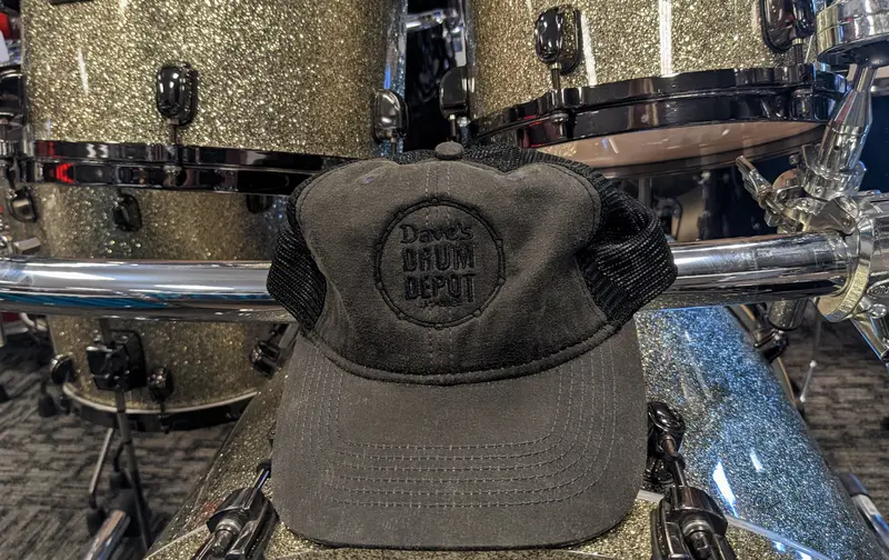Drum Depot All-Black Mesh Back Trucker Hat