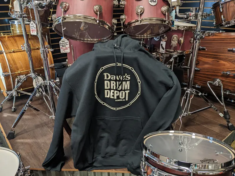 Drum Depot Branded Hoodie – Classic Black