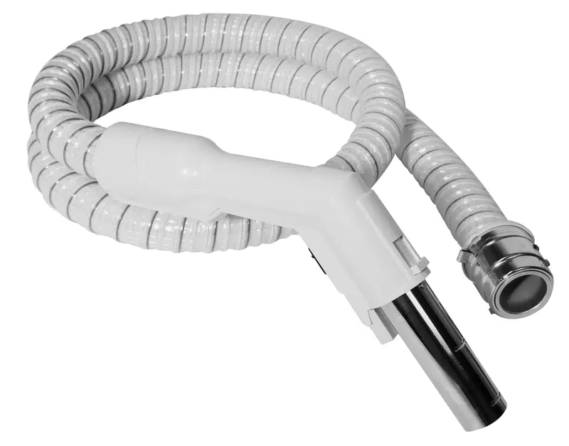 Electrolux SJ EH8100W Central Vacuum Hose – 6 Feet, Reinforced, Curved Handle, White
