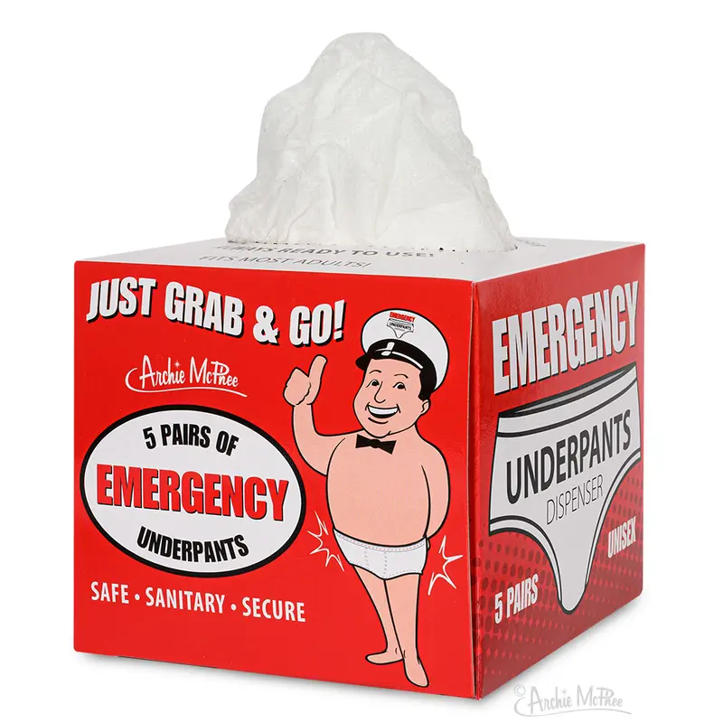 Emergency Underpants Dispenser Gag Device