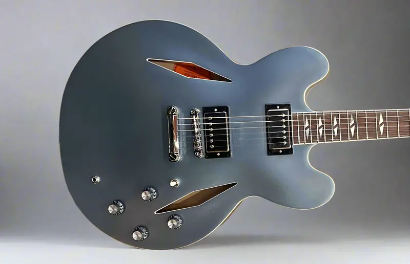 Epiphone Dave Grohl DG-335 Hollow-Inspired Electric Guitar in Pelham Blue