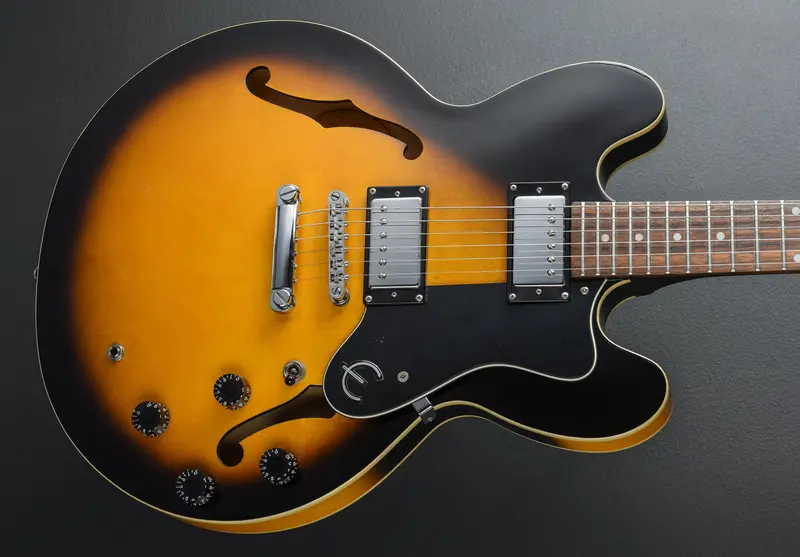 Epiphone Dot Semi-Hollow Electric Guitar – Vintage Sunburst (2008 Model)