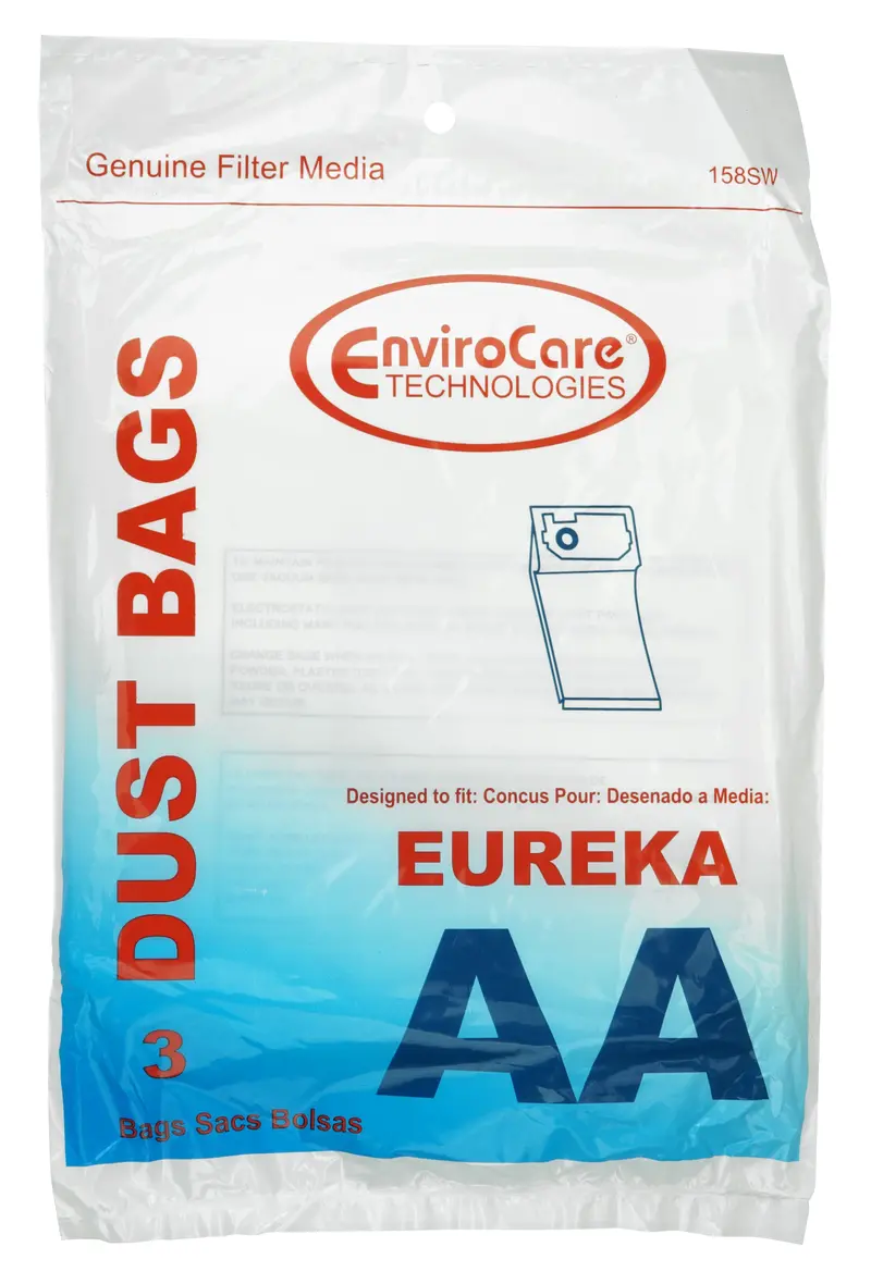 Eureka AA-Type Vacuum Paper Bags – Pack of 3 (Envirocare 158SW)