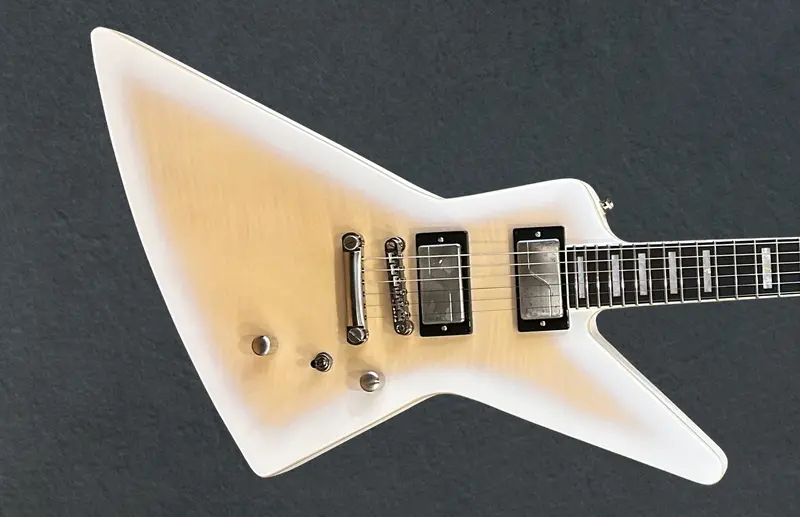 Extura Prophecy Electric Guitar – Aged White Tiger Burst Finish