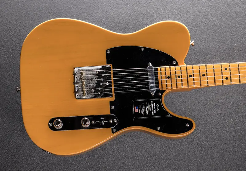 Fender American Professional Classic Telecaster in Butterscotch Blonde with Maple Fingerboard