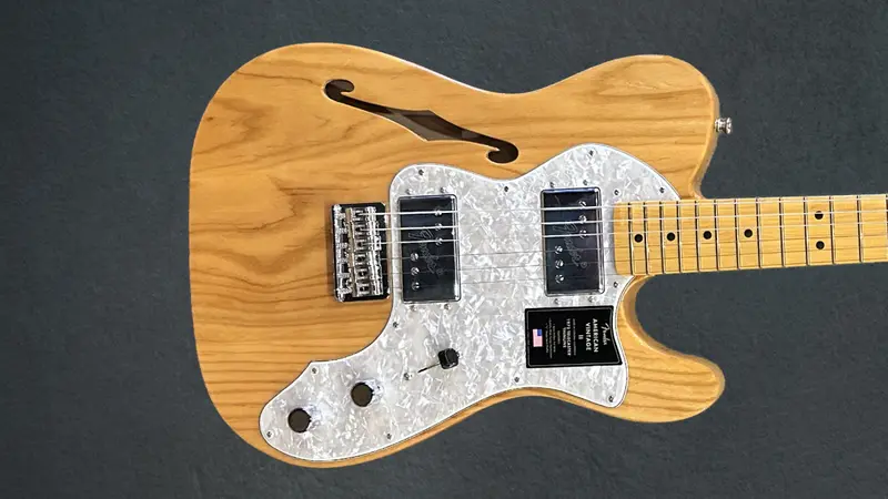 Fender American Vintage II 1972 Telecaster Thinline – Aged Natural Semi-Hollow Body