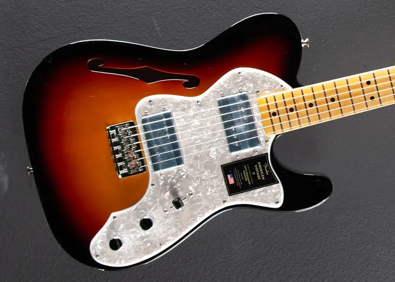 Fender American Vintage II 1972 Telecaster Thinline Electric Guitar in 3-Color Sunburst