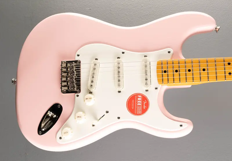 Fender Classic Vibe ’50s Stratocaster HT – Shell Pink Finish with Maple Board