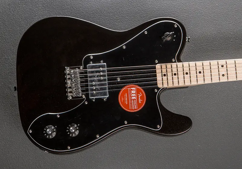 Fender Paranormal Esquire Deluxe – Metallic Black Offset Body
