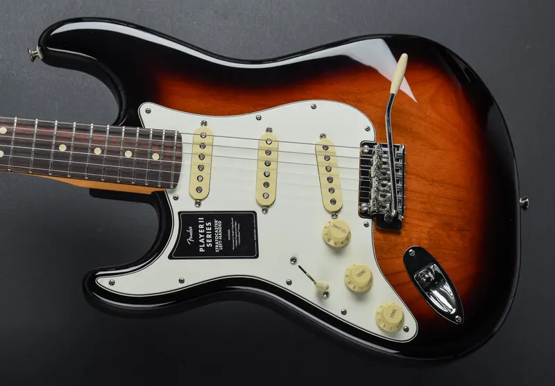 Fender Player II Stratocaster Left-Handed in 3-Color Sunburst with Rosewood Fingerboard
